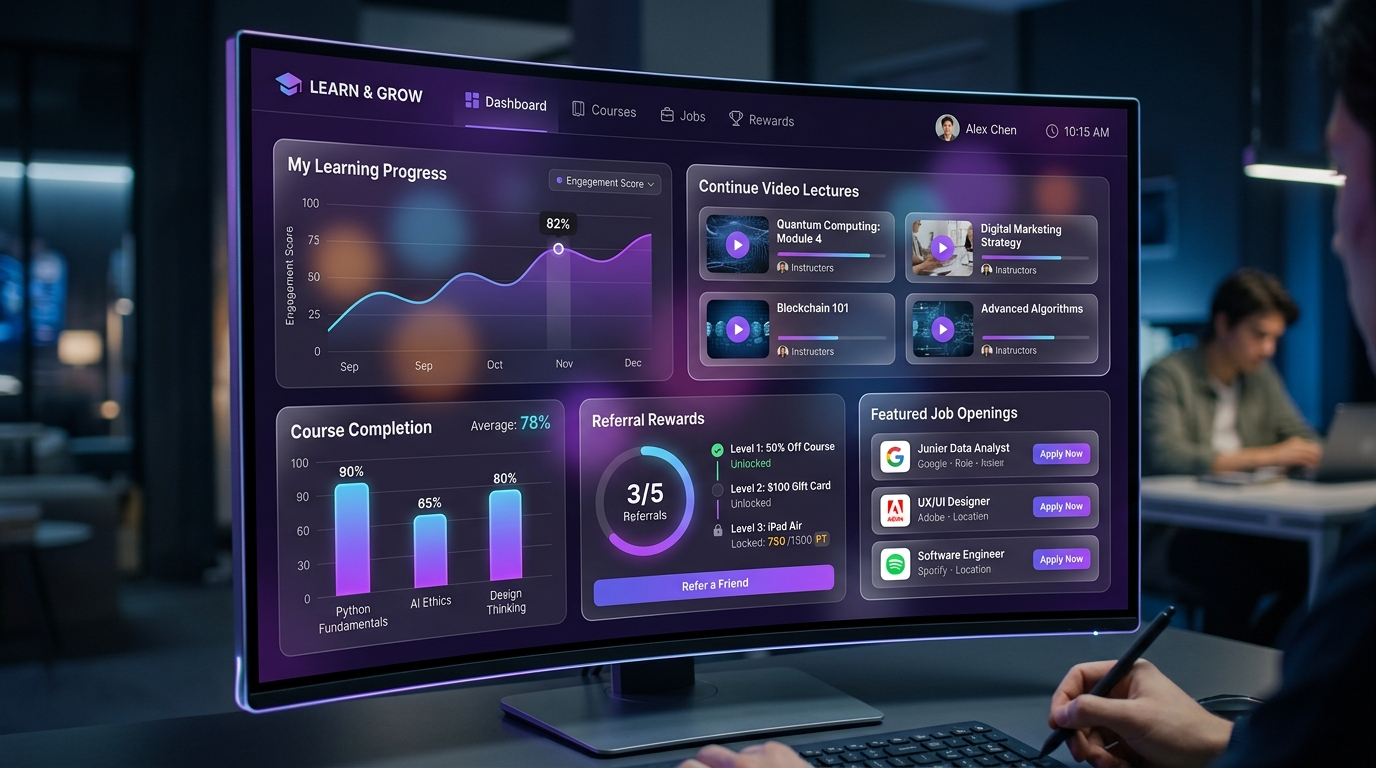 TeksAcademy Portal Interface Preview